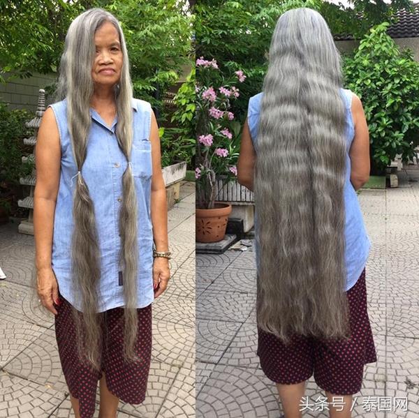 80岁奶奶为癌症患者捐赠头发  长发已蓄40年
