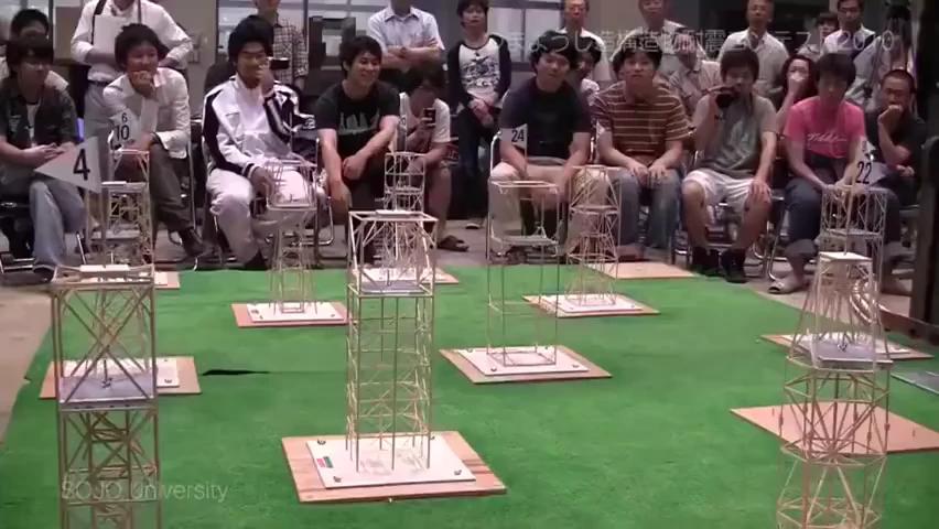 日本大学做的一个抗震模型比赛,太棒了!