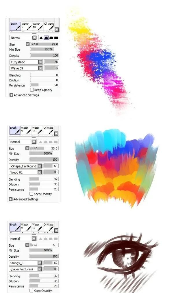 「CG原画插画教程」SAI超常用的笔刷设置与参考