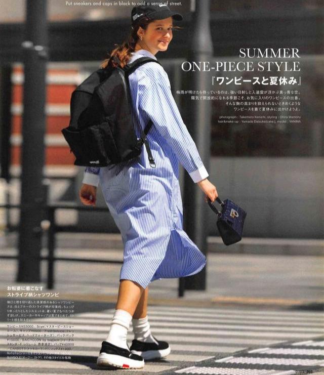 被日本杂志“穿搭”闪了腰，仅一双白袜子搭遍所有T恤，好看好看