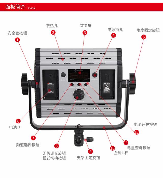 图立方LED摄影补光灯GK-600M使用测评