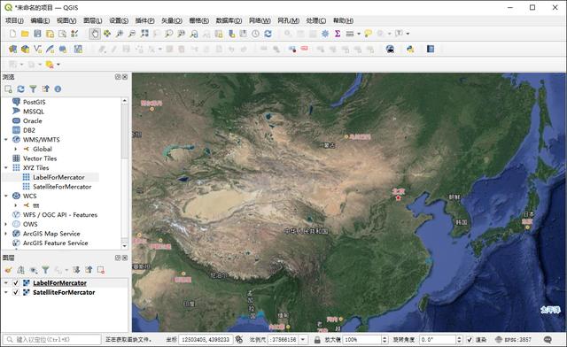 基于 QGIS 在内网中离线加载卫星地图的方法