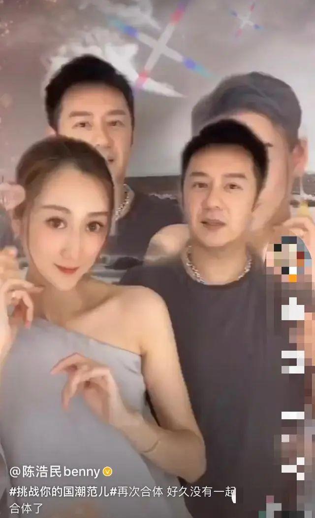 陈浩民夫妇热舞如俩假人，男方手放错位置猛推