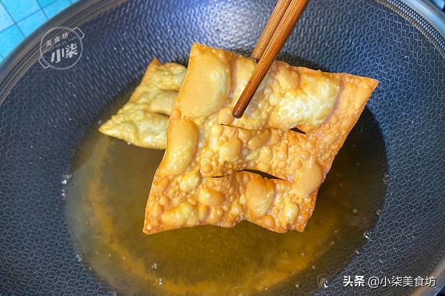 薄脆懒人做法，不和面不擀面，出锅酥脆掉渣，做饺子馅越吃越香