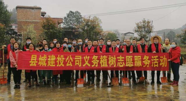 衡阳县城市和农村建设投资有限公司开展义务植树主题党日活动