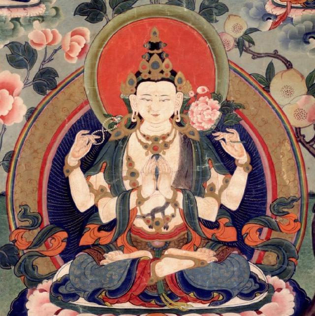 翡翠雕四臂观音菩萨图片_图片_红动手机版