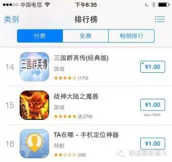 ios冲榜：AppStore冲榜系列之付费榜