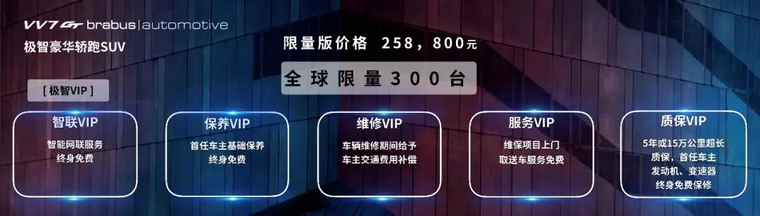 全球限量300台，VV7 GT brabus|automotive极智上市