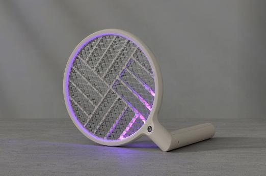 折疊電蚊拍新玩法，自帶誘蚊燈模式，2600v純物理輸出高效滅蚊
