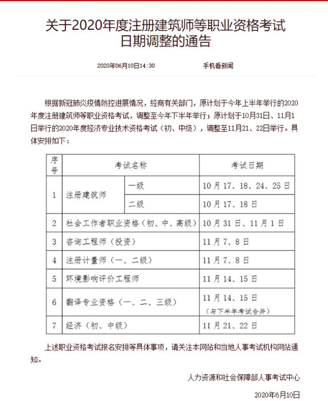 2020年经济师考试推迟到11月，但这些变化必须知