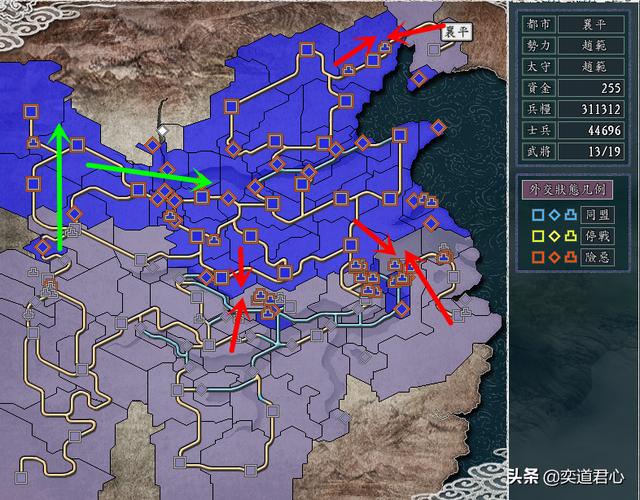 三国志11赵范的远洋登陆战，打得曹老板都服气了