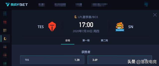 LPL夏季赛：阿水大战Huanfeng！TES能否终结SN连胜？