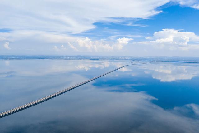 之镜|南京天空之镜石臼湖 这才是碧水共长天一色