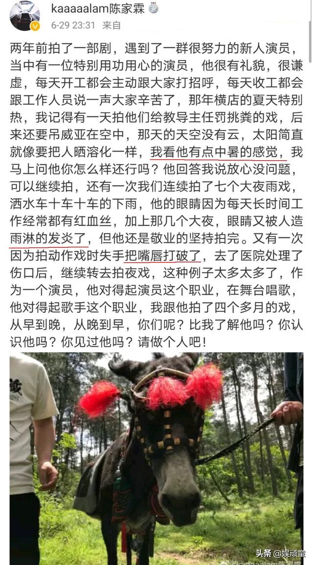 肖战获得金扫帚奖后，粉丝抠细节证明演技，知名导演力证他敬业