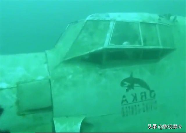 潜水员在海底发现飞机残骸，靠近后发现，机舱内还有“人”