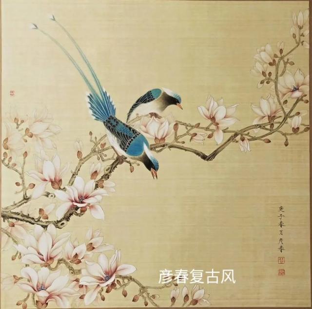 清新淡雅|楚彦春复古风工笔花鸟画(100幅)