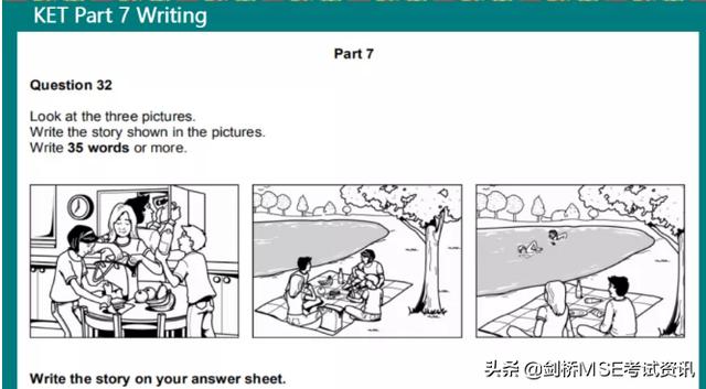 剑桥五级MSE：2020年新版KET看图作文怎么写？