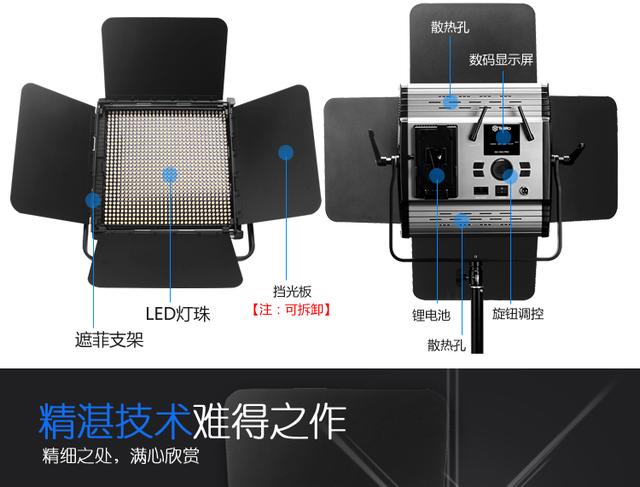圖立方 大功率led攝影燈 攝像燈外拍燈影視燈電影燈演播燈GK-1024