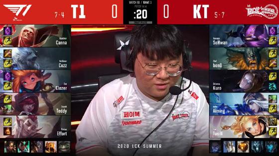 LOL-LCK：T1新人中单Clozer三杀佐伊力挽狂澜，助力T1成功双杀KT