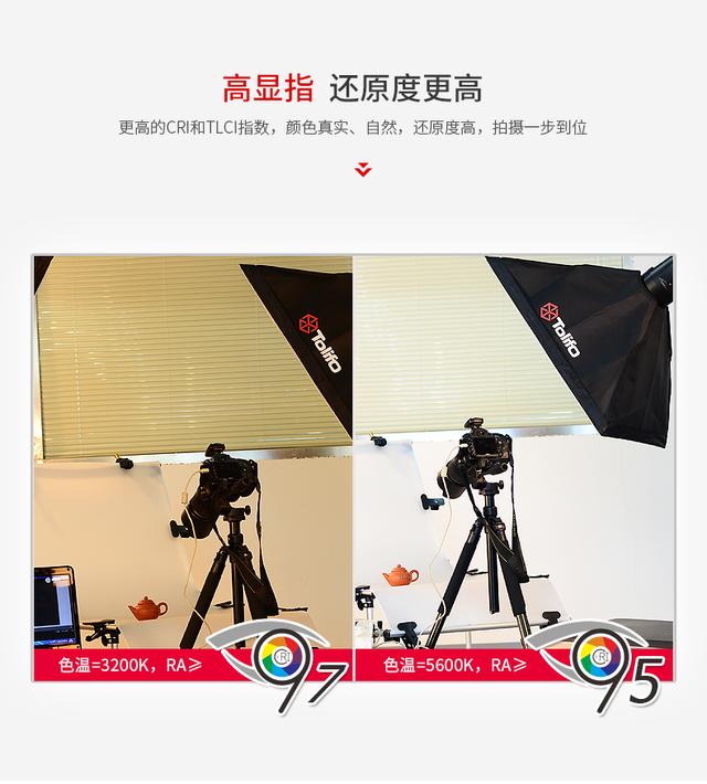 图立方GK-600大功率led摄影灯 摄像灯外拍灯影视灯电影灯演播灯
