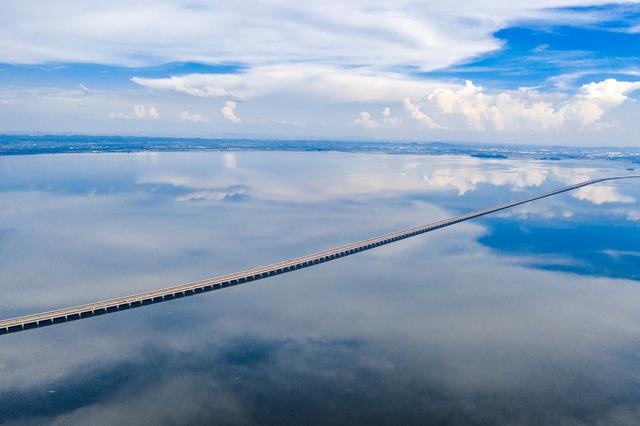 之镜|南京天空之镜石臼湖 这才是碧水共长天一色