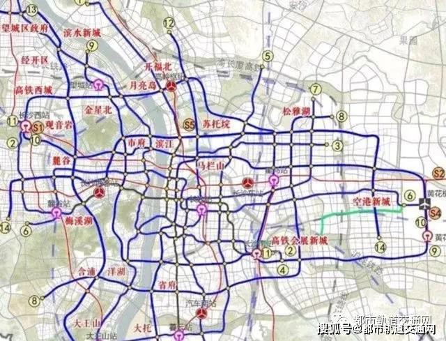 长沙地铁建设加快未来将建成18条轨道交通线路