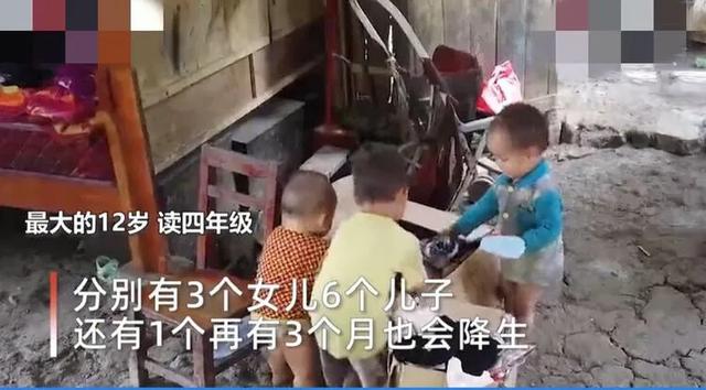 90后夫妻生9个娃肚子还有一个，妻子老成妈妈，