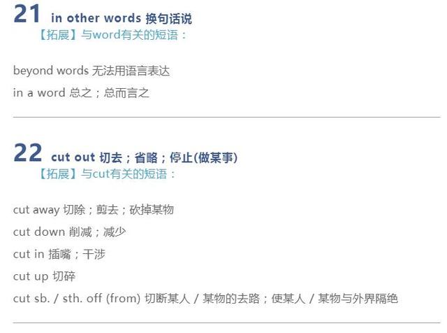 图片[16]-高考出现频率最多的60组英语短语，建议高中生收藏，考试时会-笑傲英语网