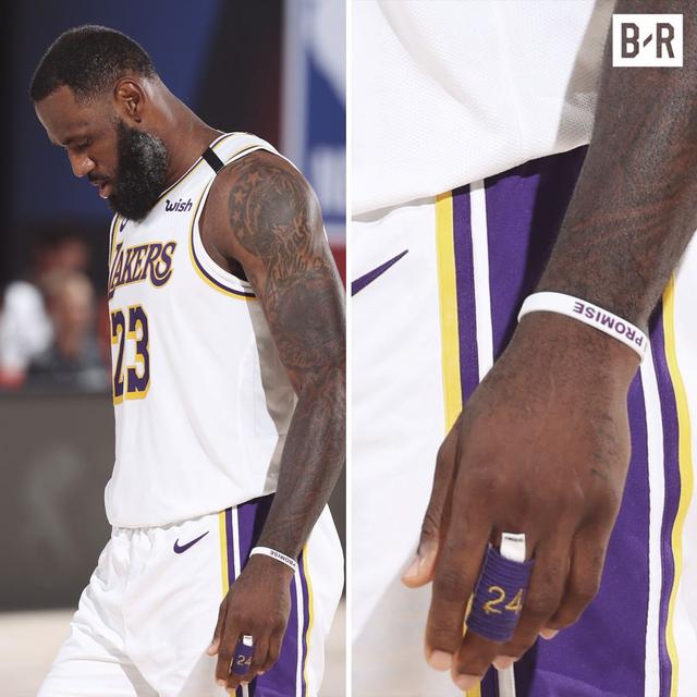 24號紫金護指！科比指引詹姆斯衝冠，曼巴精神成湖人季後另一武器