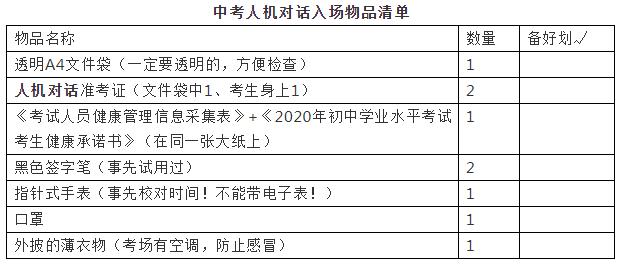 中考进考场前最后的叮嘱——中考注意事项