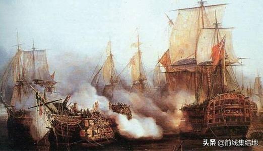 十八世纪末最强大的战舰，拥有一百三十六门大炮的至圣三位一体号