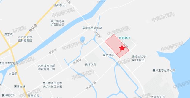 中梁5.35亿摘得苏州震泽镇126亩宅地，周边竞品项