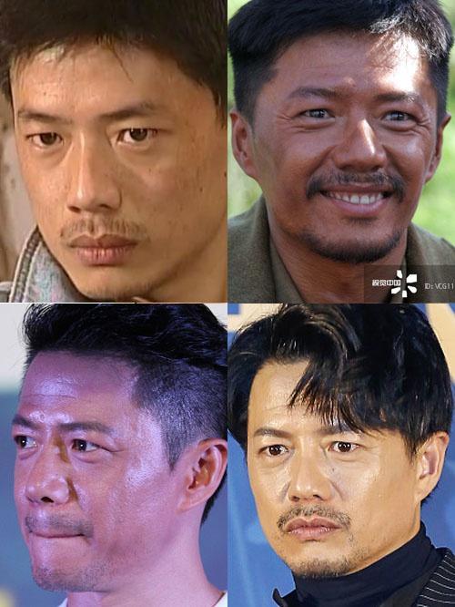 男星颜值发展史，郭德纲完胜黄晓明金城武，颜值二十多年完全没变