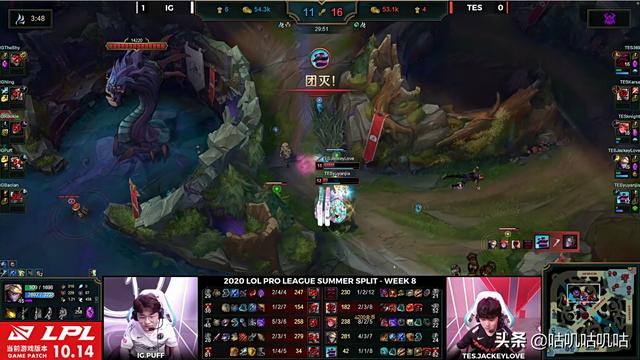 战胜|IG直落两局战胜TES，收获忍界大战的胜利