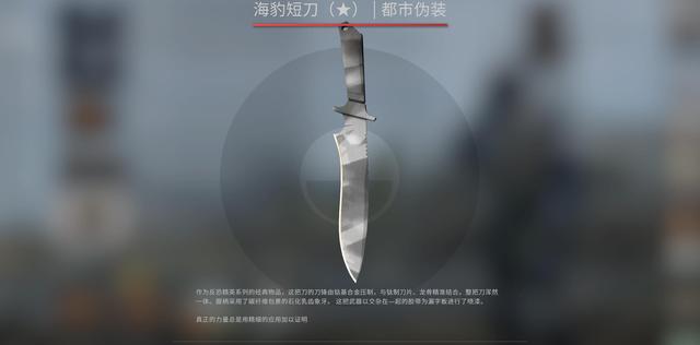 CSGO饰品推荐——海豹短刀都市伪装