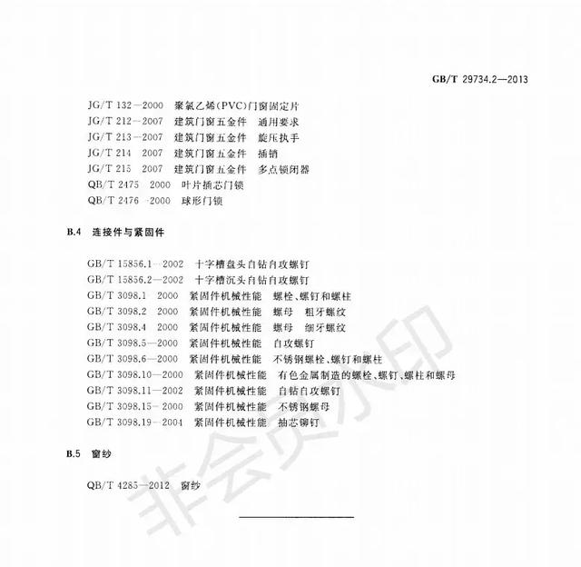 现行铝塑复合门窗国家标准