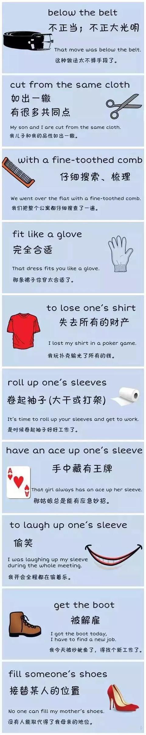 初中生单词速记：7组图，记60个习语，500个单词
