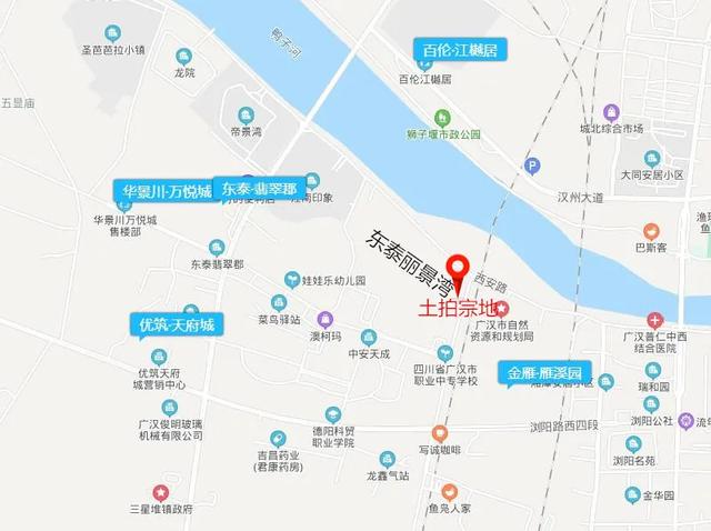 广汉城西片区推出一宗商住用地，起拍价287万元/亩