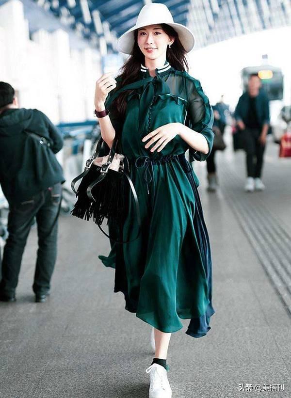 辟谣？林志玲被猜测怀孕后现身，穿收腰连衣裙