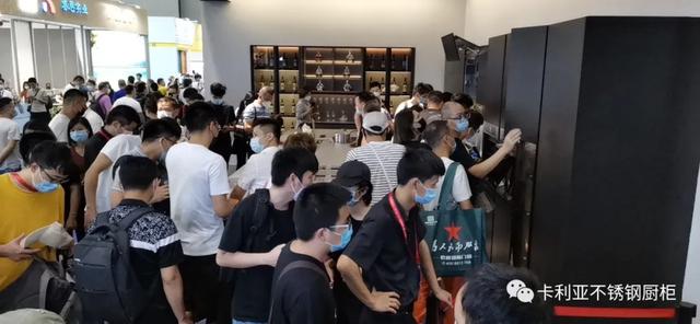 乘风广州建博会，cq9电子不锈钢橱柜热度不减，闪耀依旧