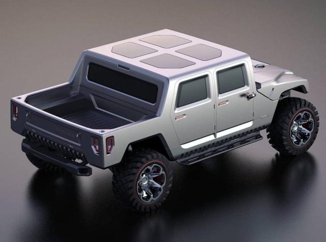 专业汽车设计师设想的悍马H1渲染效果图