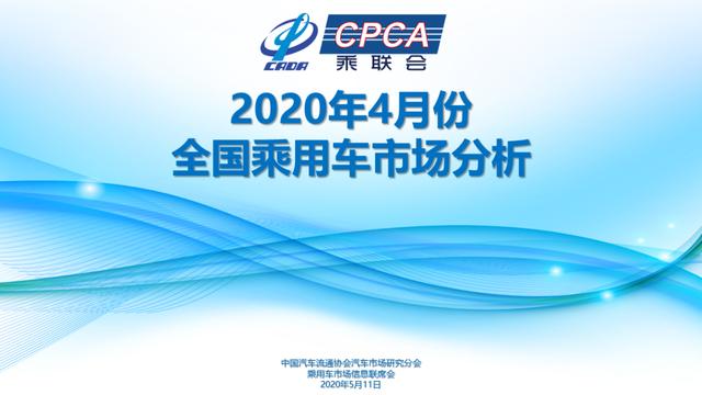 最新「月度分析」2020年4月份全国乘用车市场分析