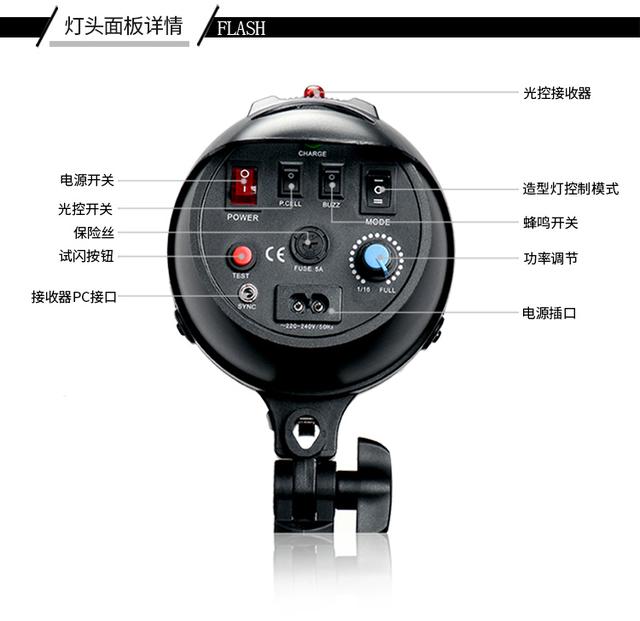 攝影燈套裝250W雙燈影室閃光燈人像靜物攝影照相館證件照燈拍照
