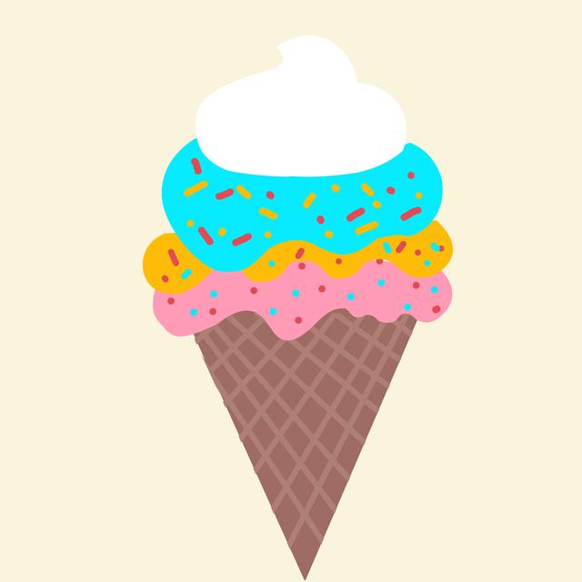 电脑ps手绘画冰淇淋，几步就搞定