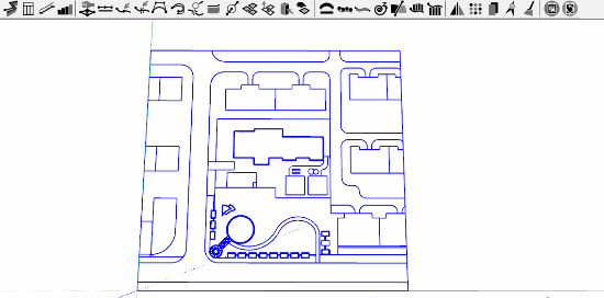 同事连夜建的SU模型，结果我用神器五分钟就建好