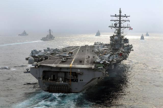 美海军增兵太平洋！三大航母战斗群剑指东方！