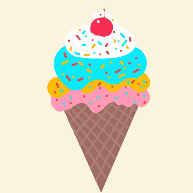 电脑ps手绘画冰淇淋，几步就搞定