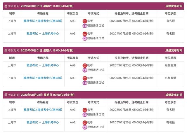 就在刚刚!雅思放出大量8月考位!机考、普雅、UKVI