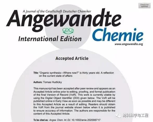 德国化学期刊Angew发表歧视、诋毁中国文章！中国