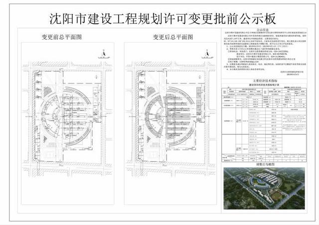 浑南区沈阳万博材料研究中心项目规划变更批前公示